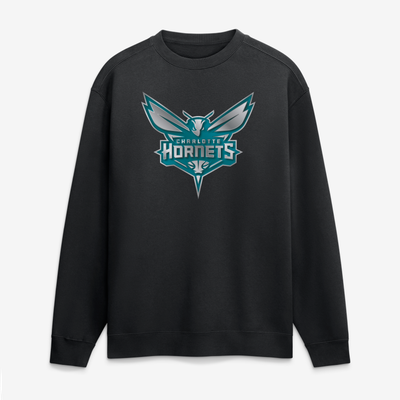 Charlotte Hornets  Metallic Mascot Sweatshirt - Black