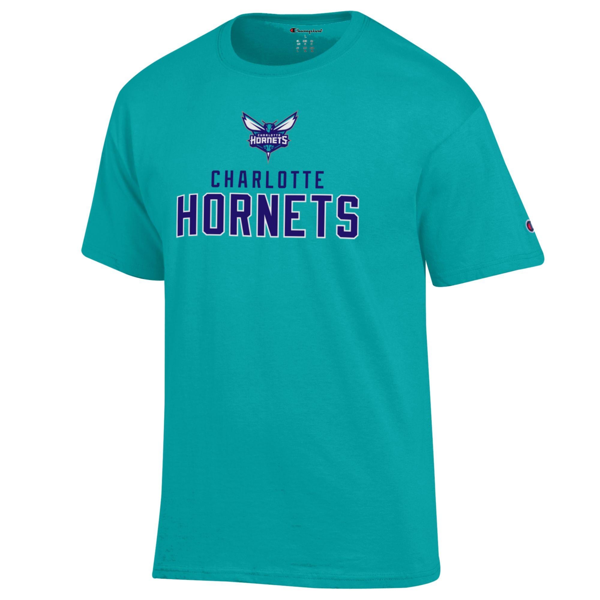 T-shirt en coton pour homme Champion Teal Charlotte Hornets