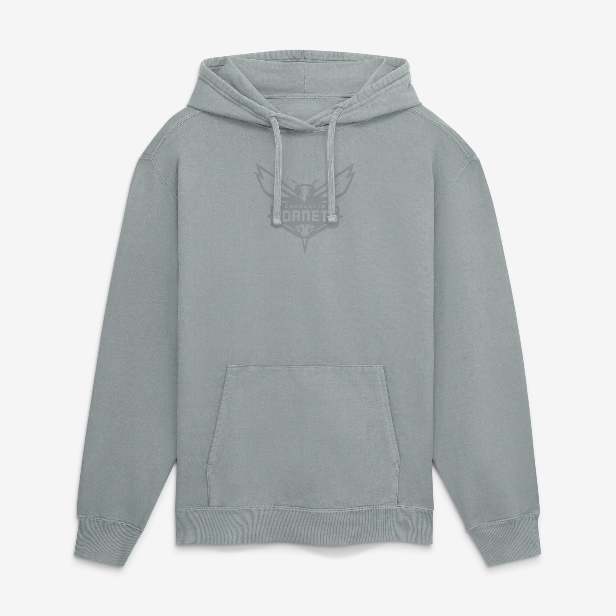 Men's Fanatics Gray Charlotte Hornets Washed Hoodie