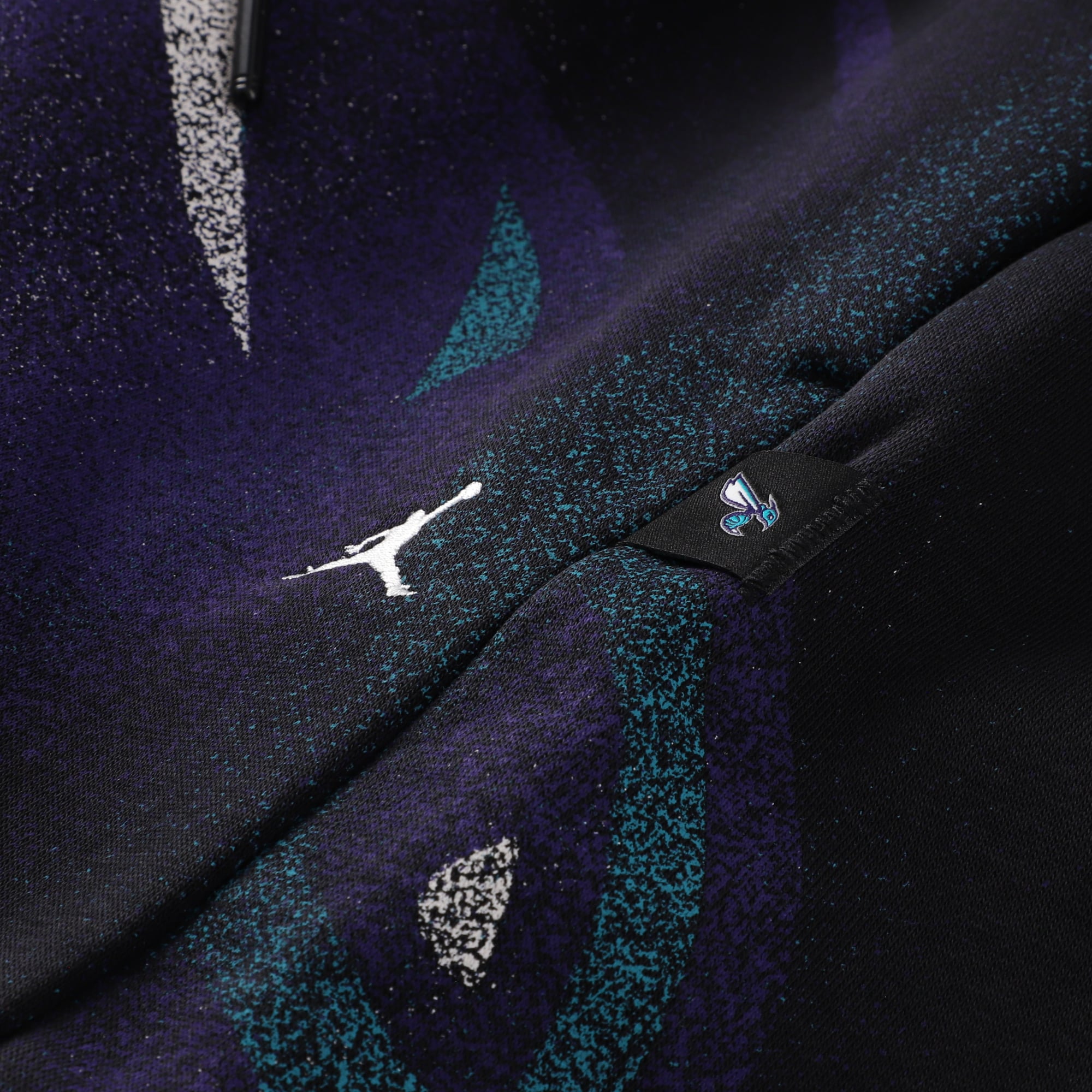 Short en polaire Jordan Brand Black Charlotte Hornets 2026 Standard Issue Practice Icon pour homme