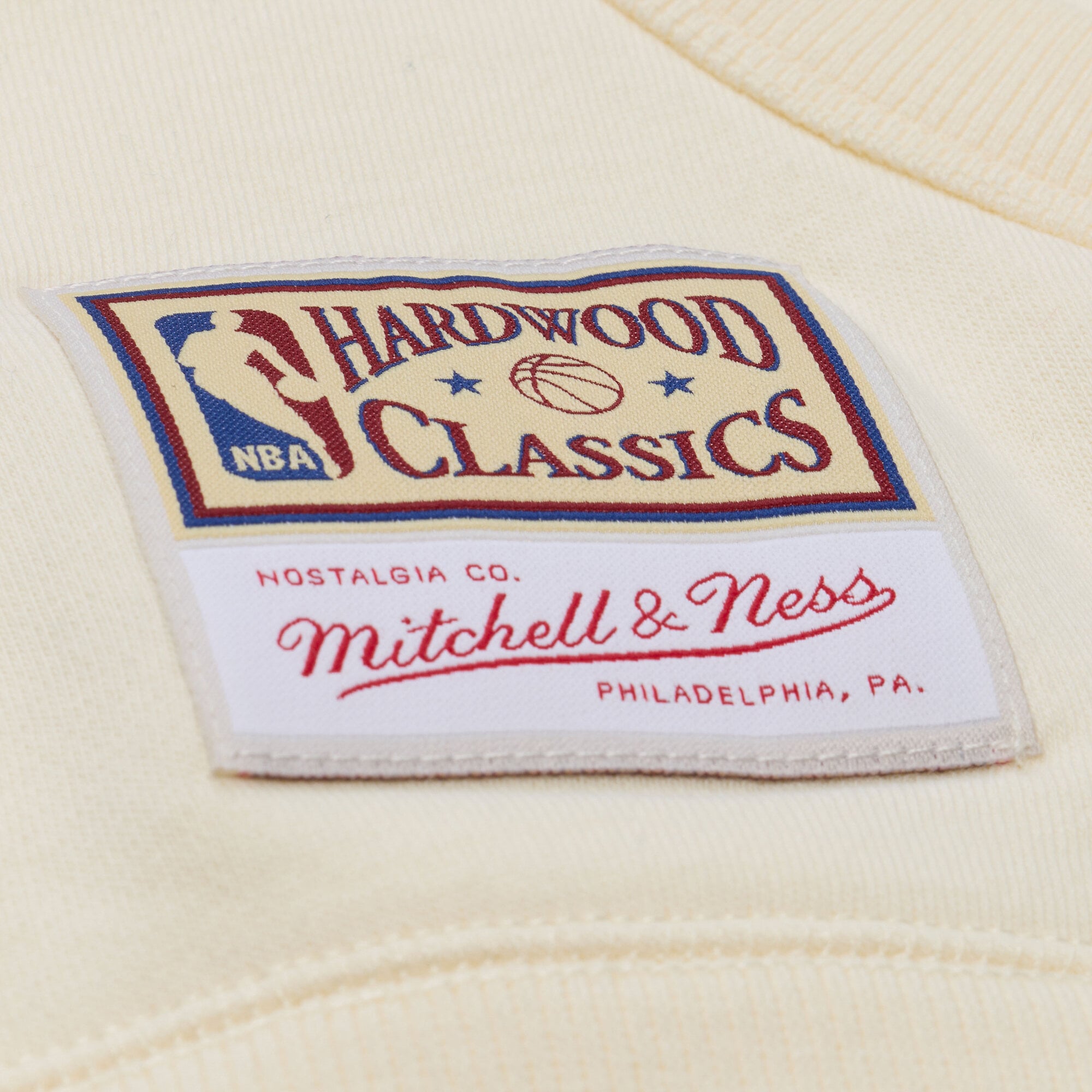 Men's Mitchell & Ness Cream Charlotte Hornets Walk-Off Fleece Hoodie