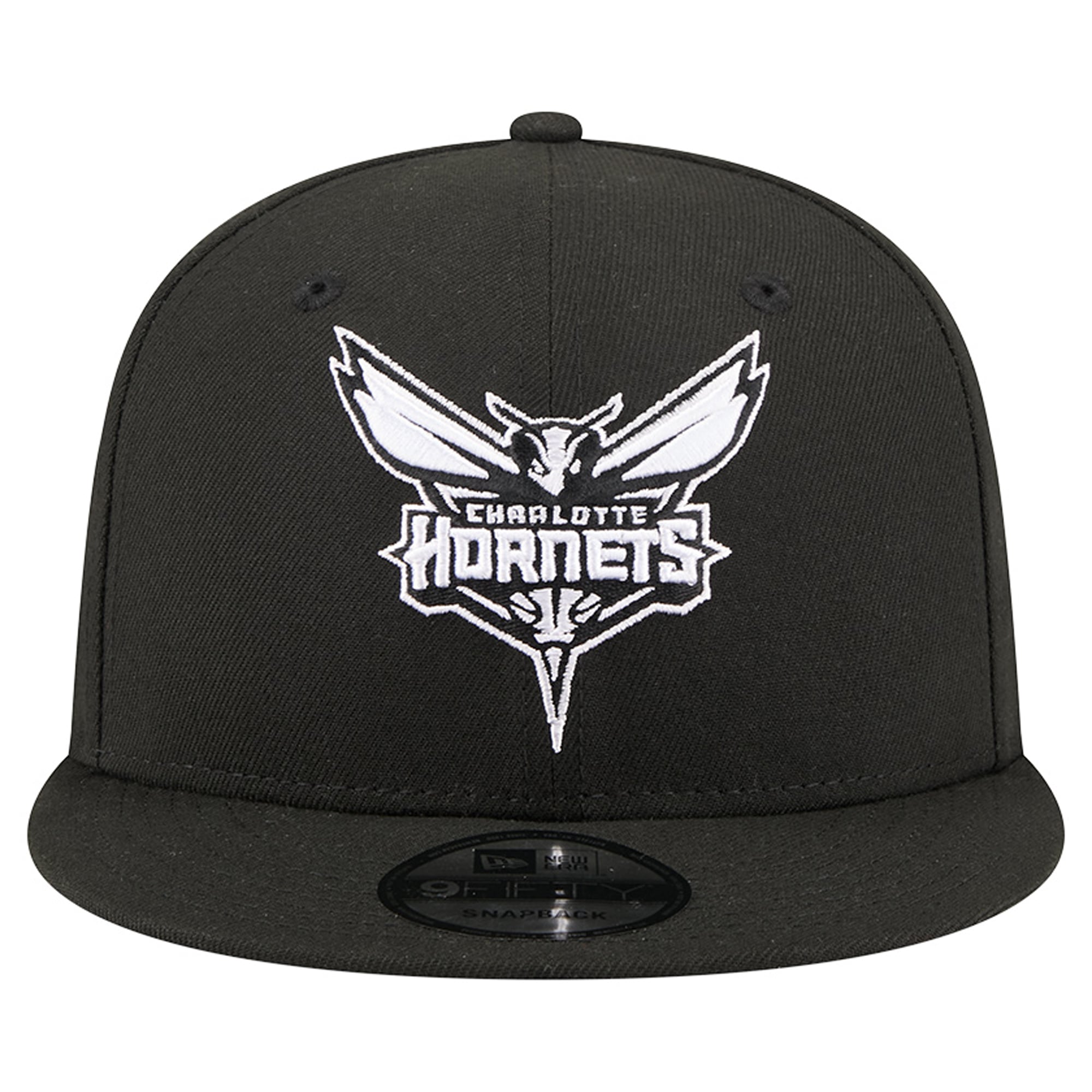 Men's New Era Black Charlotte Hornets Team 9FIFTY Snapback Hat