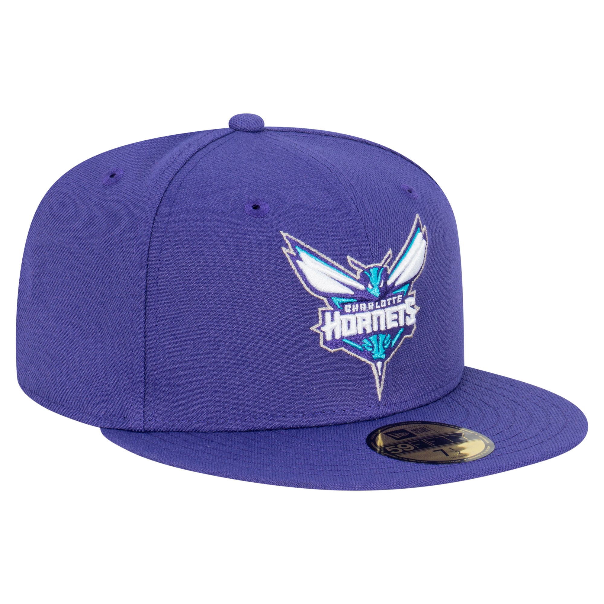 Men's New Era Purple Charlotte Hornets Team 59FIFTY Fitted Hat