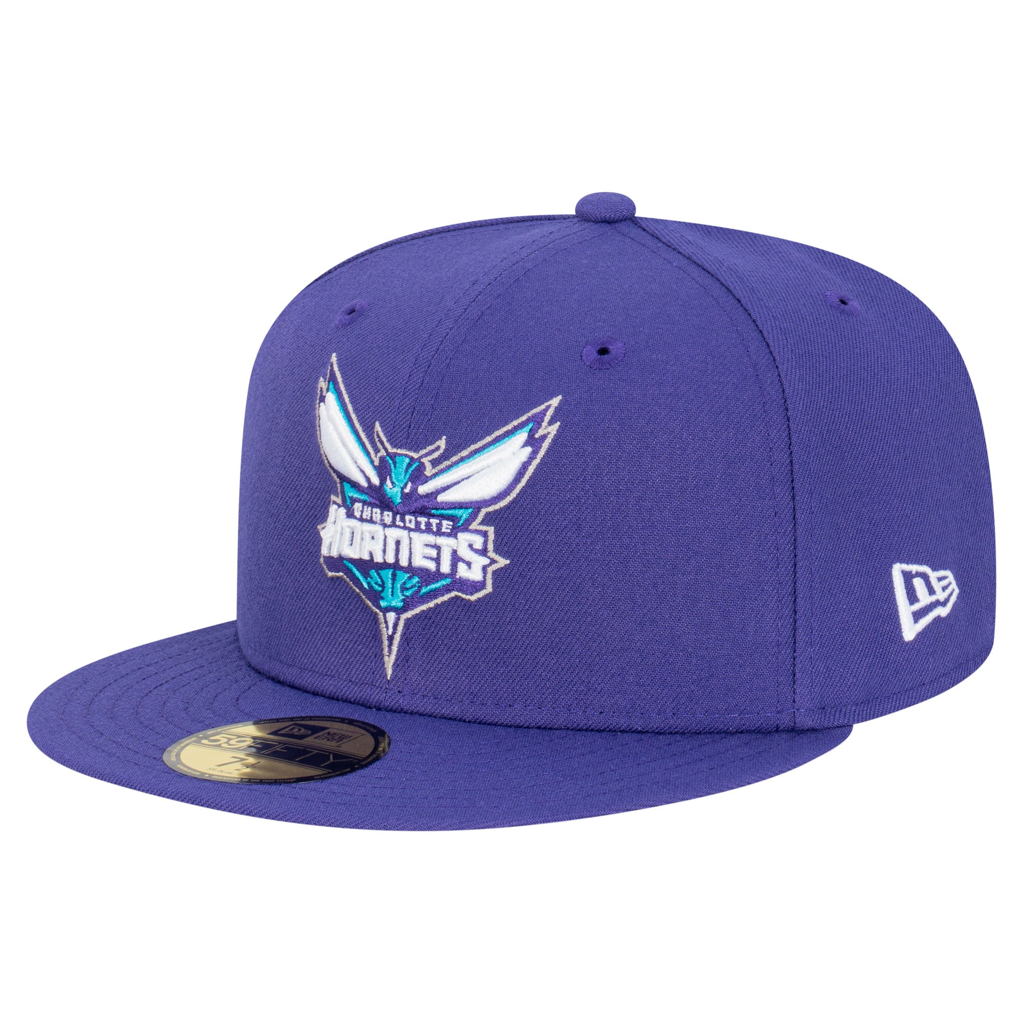Men's Charlotte Hornets  New Era Purple Team 59FIFTY Fitted Hat