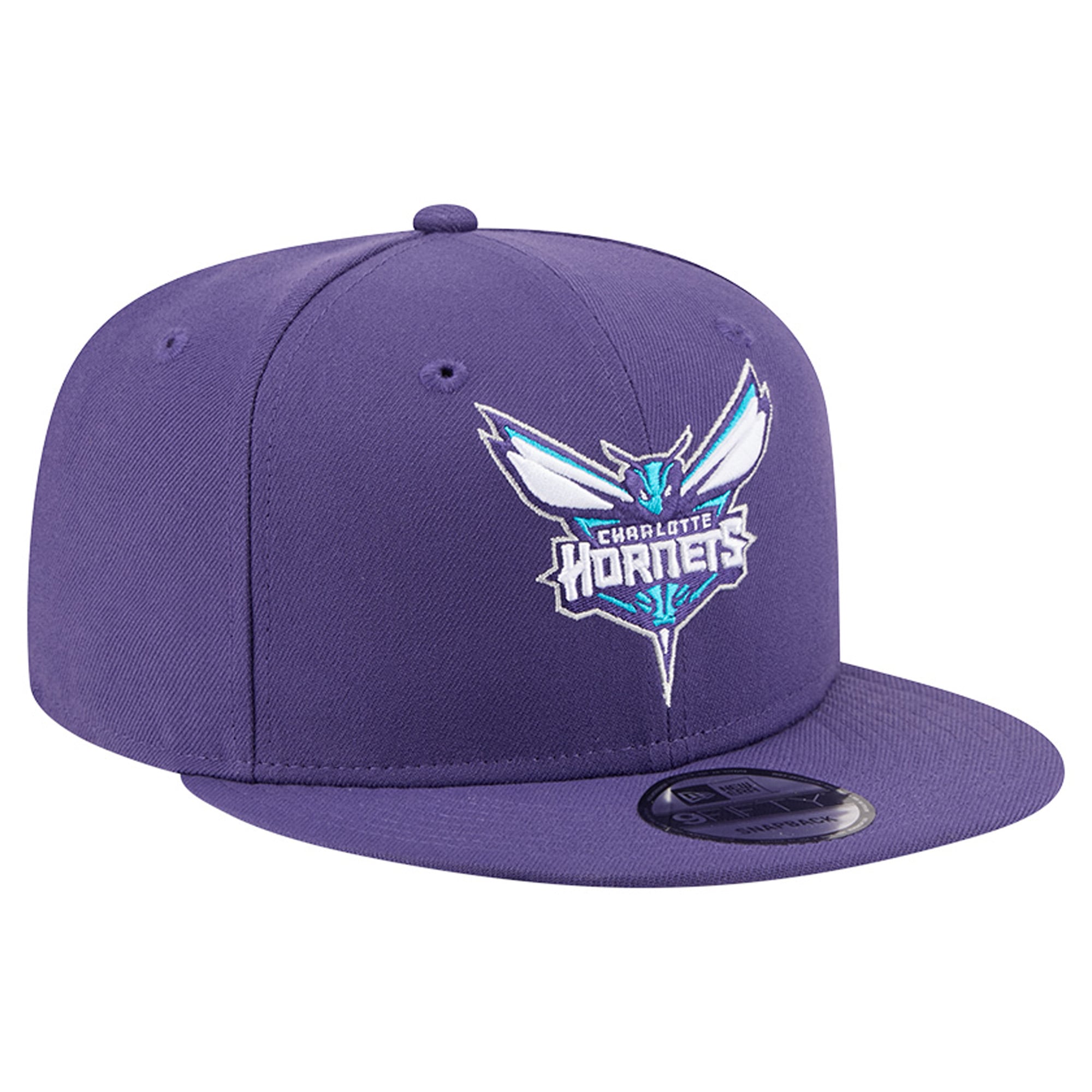Men's New Era  Purple Charlotte Hornets Team 9FIFTY Snapback Hat