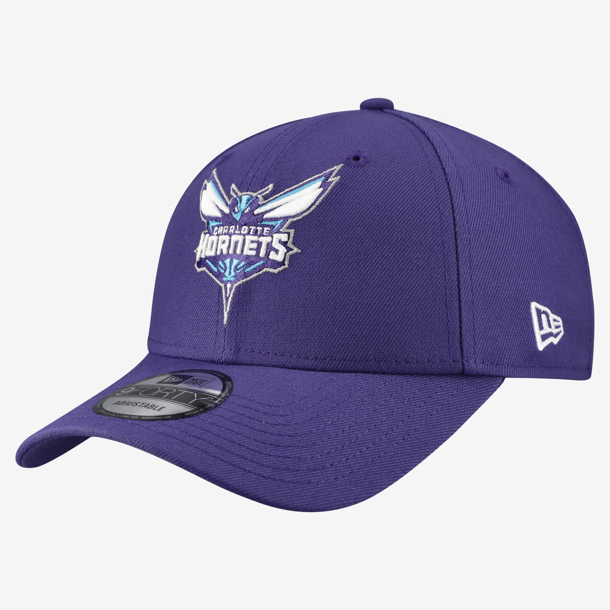 Men's Charlotte Hornets  New Era Purple Team 9FORTY Adjustable Hat