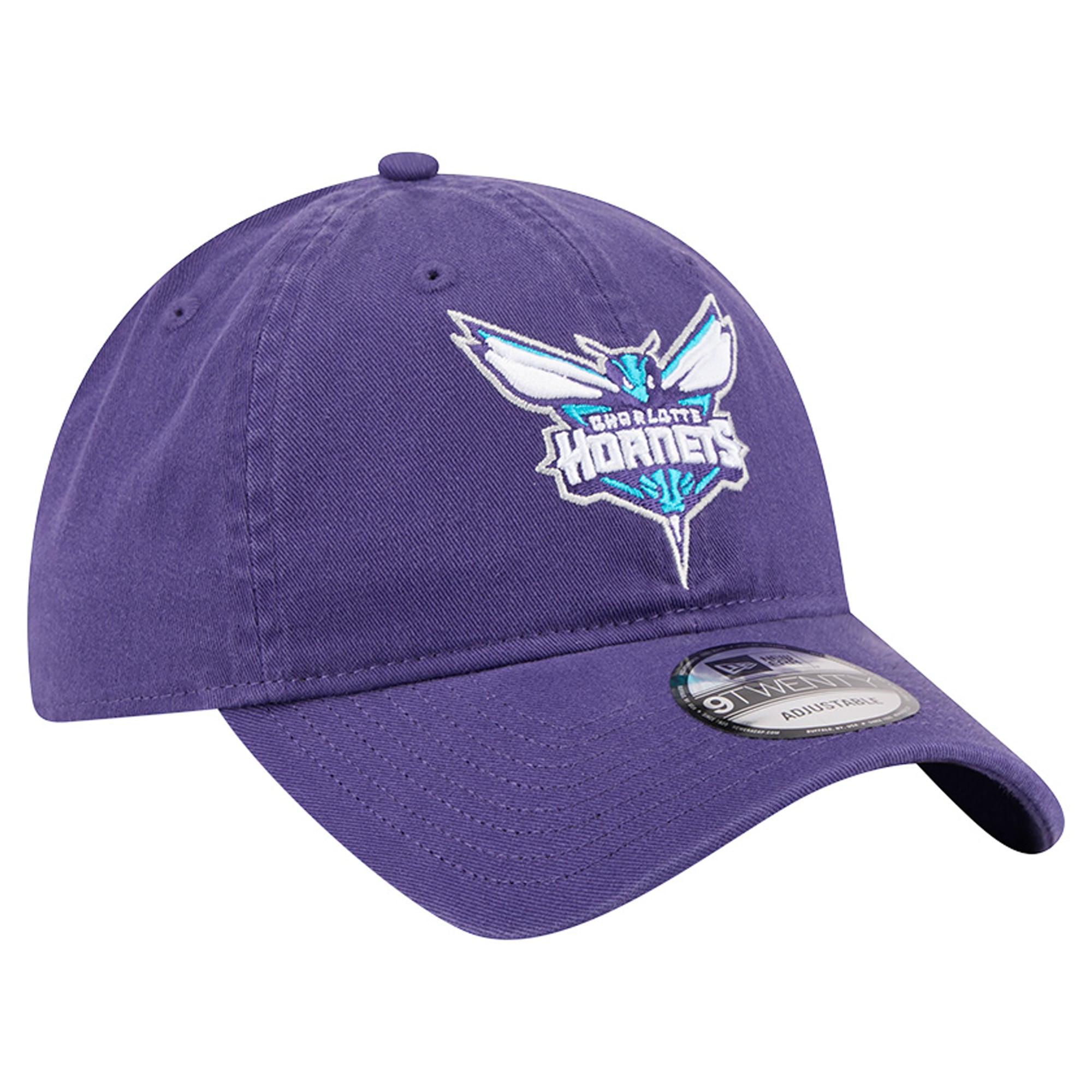 Men's New Era Purple Charlotte Hornets Team 9TWENTY Adjustable Hat