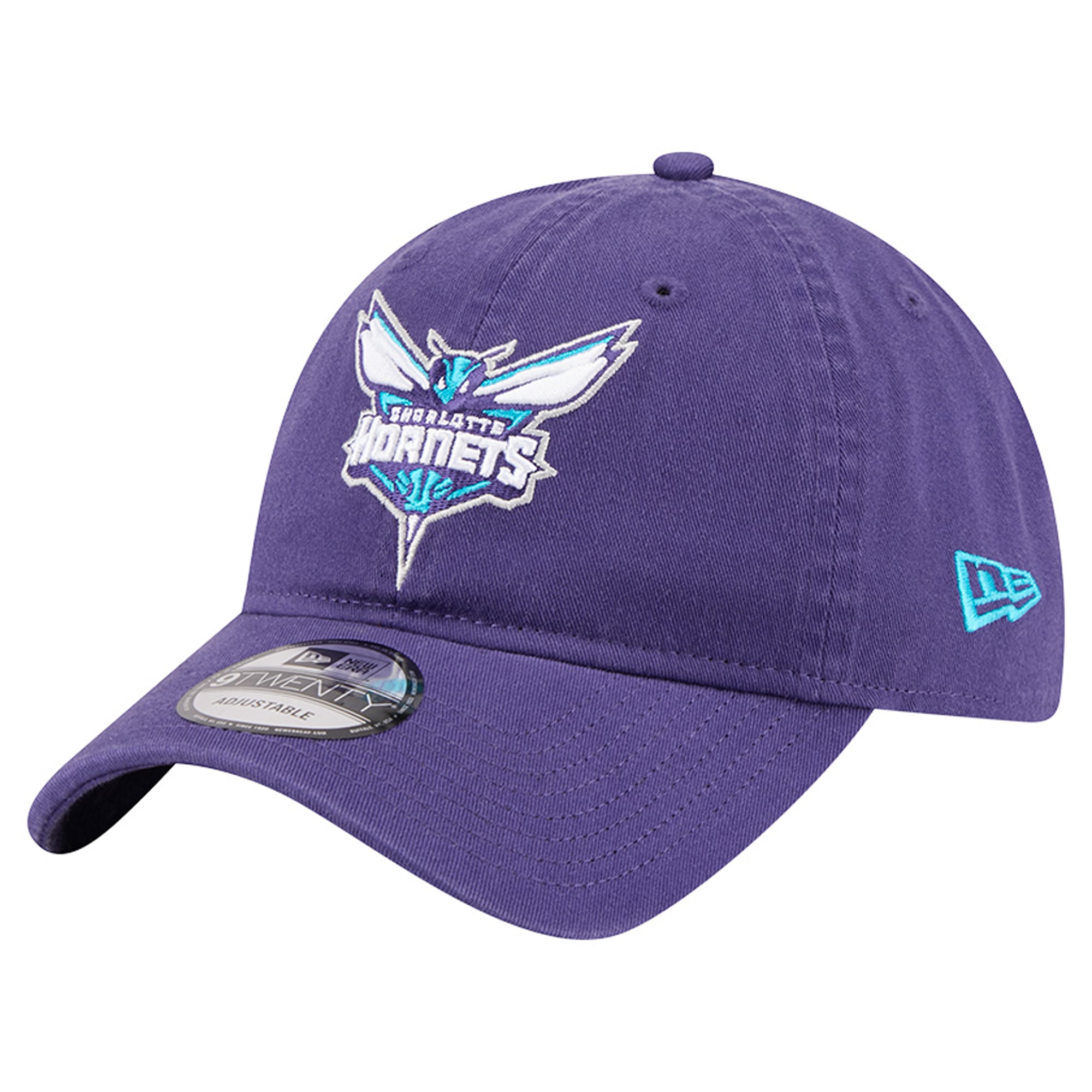 Men's Charlotte Hornets  New Era Purple Team 9TWENTY Adjustable Hat