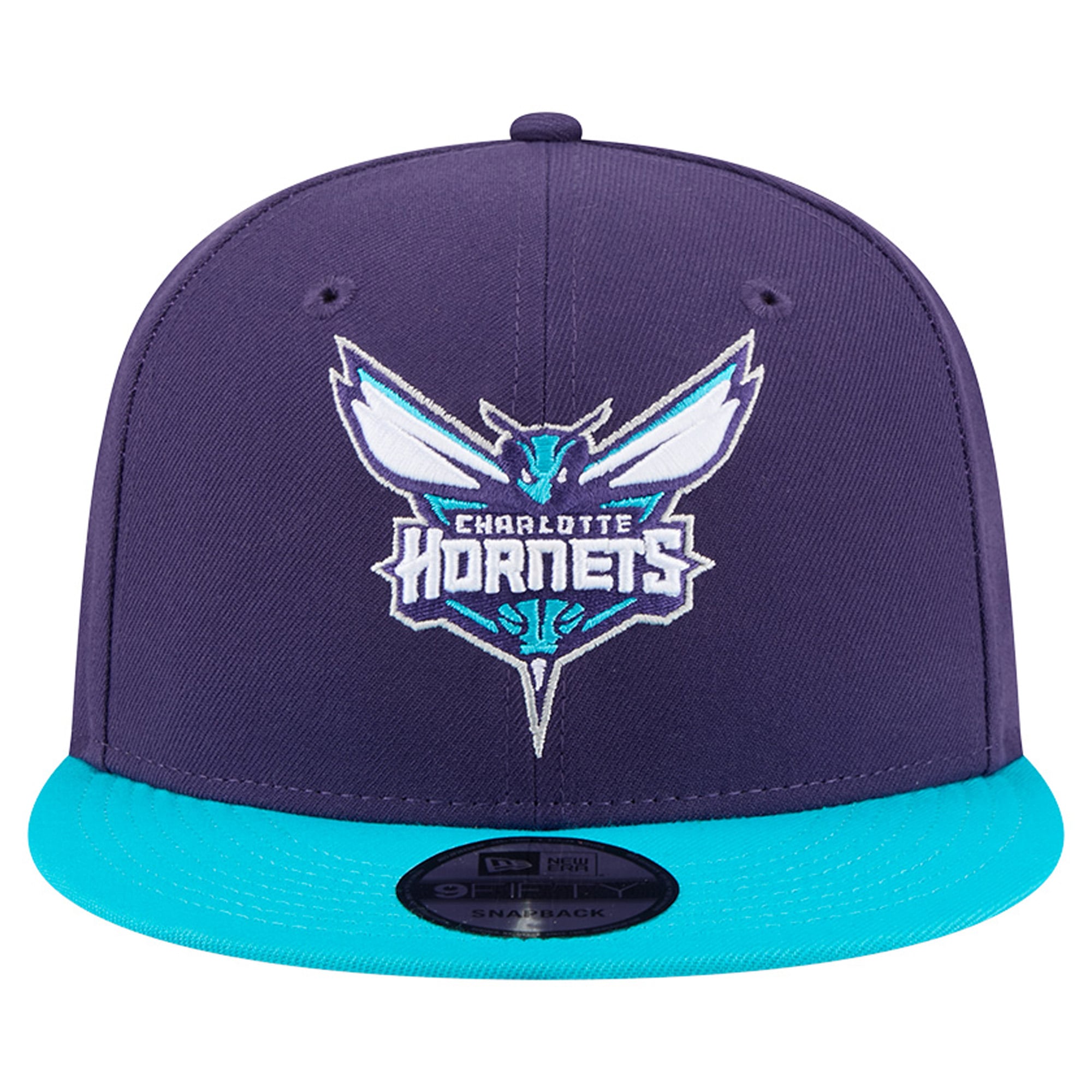 Men's New Era Purple Charlotte Hornets Two-Tone 9FIFTY Snapback Hat