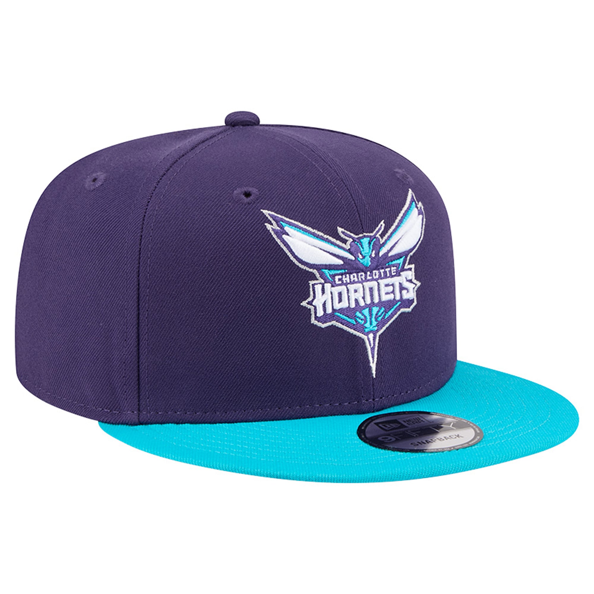 Men's New Era Purple Charlotte Hornets Two-Tone 9FIFTY Snapback Hat