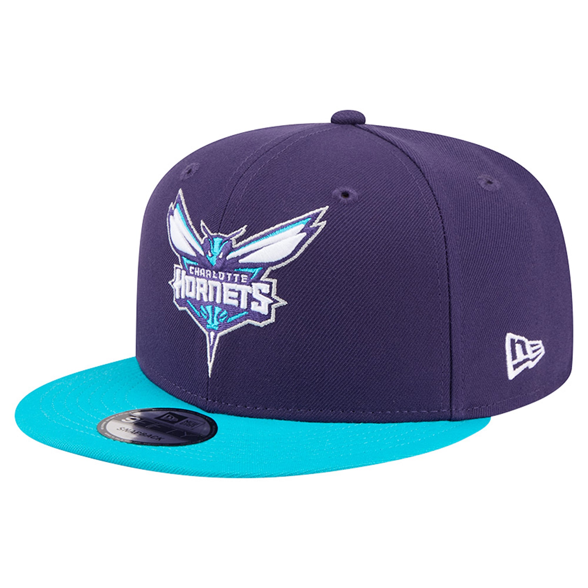 Men's Charlotte Hornets  New Era Purple Two-Tone 9FIFTY Snapback Hat