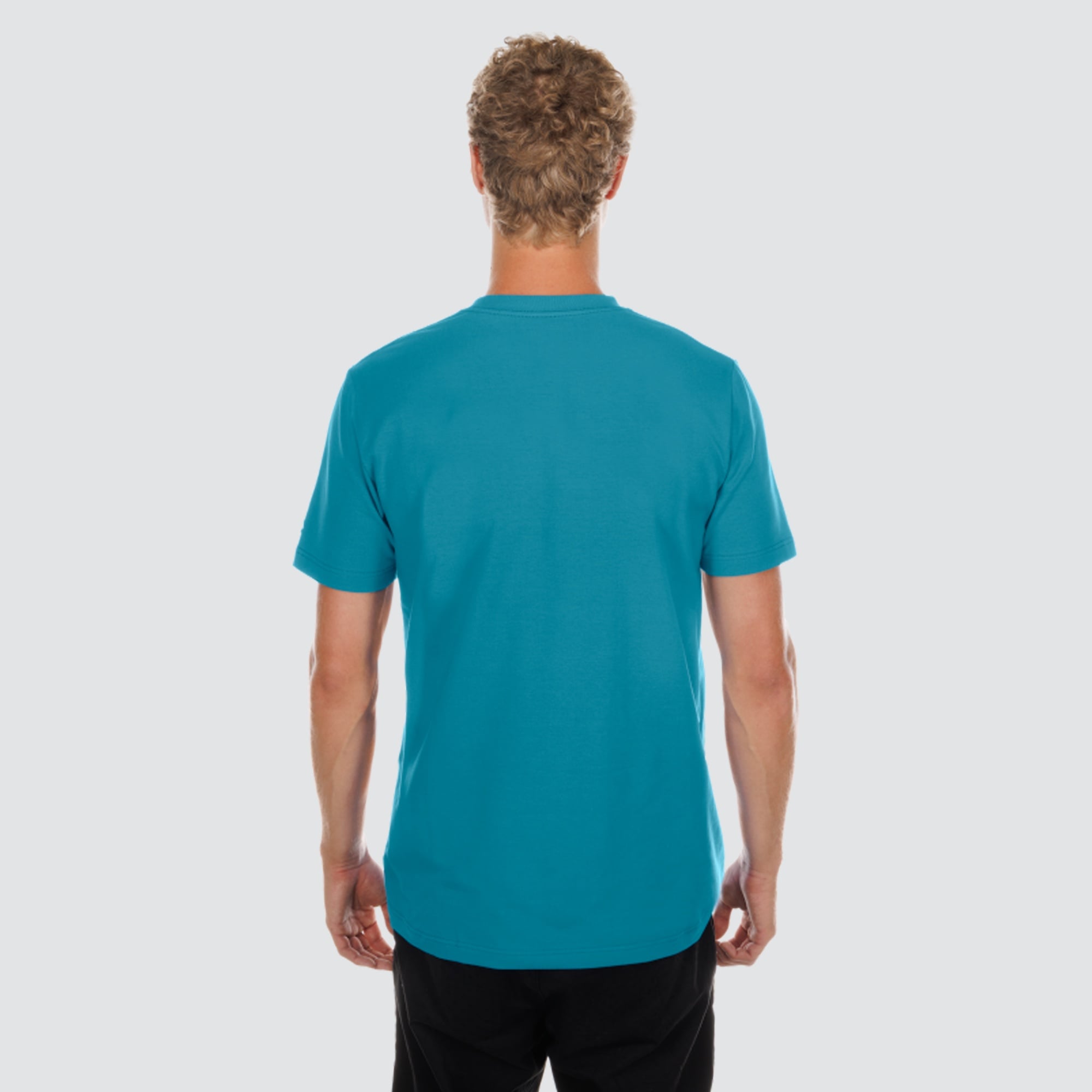 T-shirt floqué New Era bleu sarcelle Charlotte Hornets pour homme