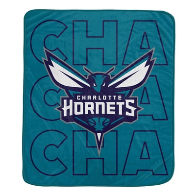  Charlotte Hornets Pegasus 50" x 60" Abbreviation Echo Ultra Soft Blanket