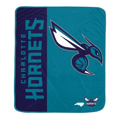 Charlotte Hornets Pegasus Baseline 50" x 60" Ultra Soft Throw Blanket