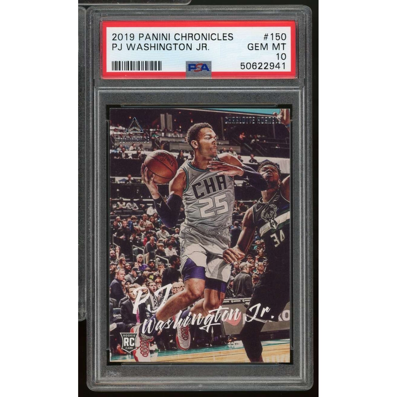 PJ Washington Jr. 2019-20 Panini Mosaic Fast Break Rookie Auto 