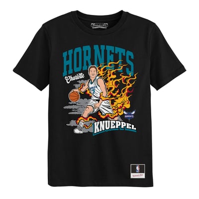 Kon Knueppel Charlotte Hornets Mitchell & Ness Preschool Fired Up T-Shirt - Black