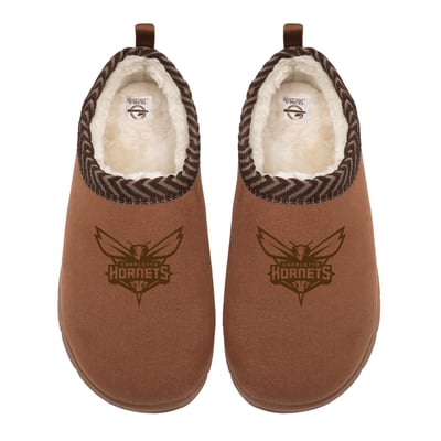 Charlotte Hornets ISlide Unisex Tonal Logo Mission Slippers - Tan
