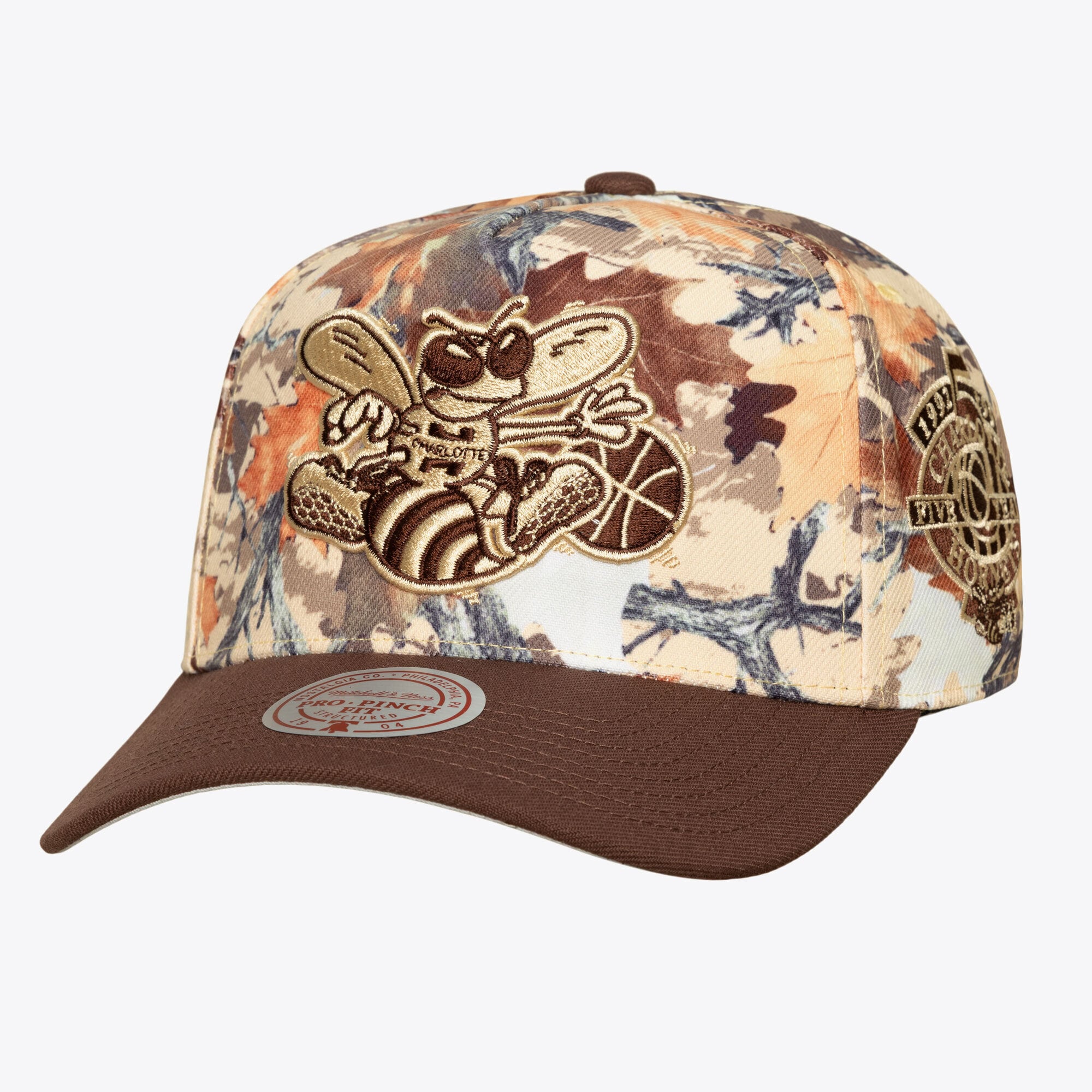 Unisex Charlotte Hornets Mitchell & Ness Camo Leaf Camo Pro Adjustable Hat