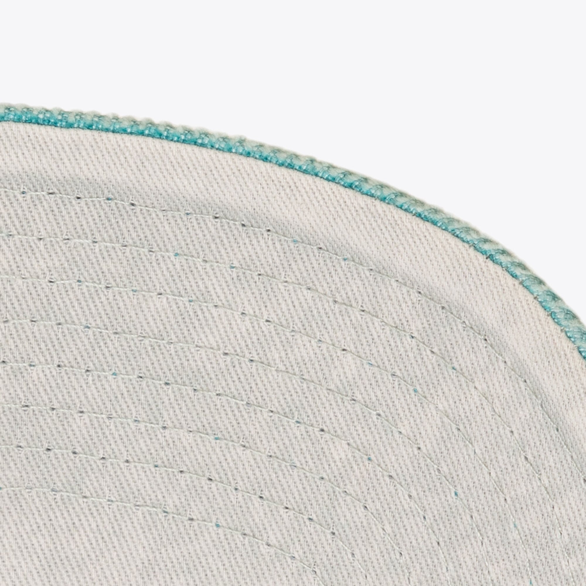 Unisex Mitchell & Ness Cream/Teal Charlotte Hornets Faded Pro Snapback Hat