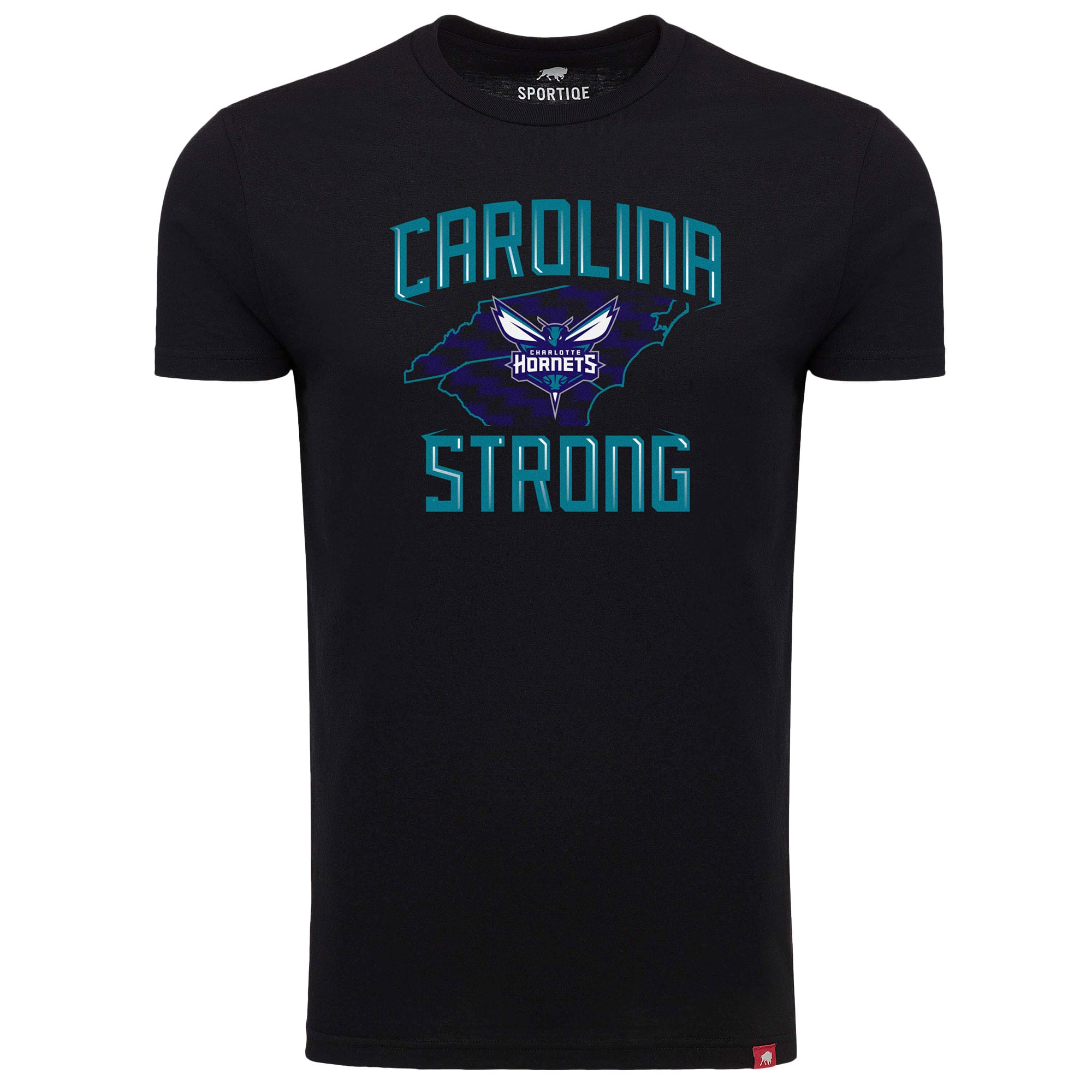 Unisex Sportiqe Black Charlotte Hornets Carolina Strong Tri-Blend T-Shirt