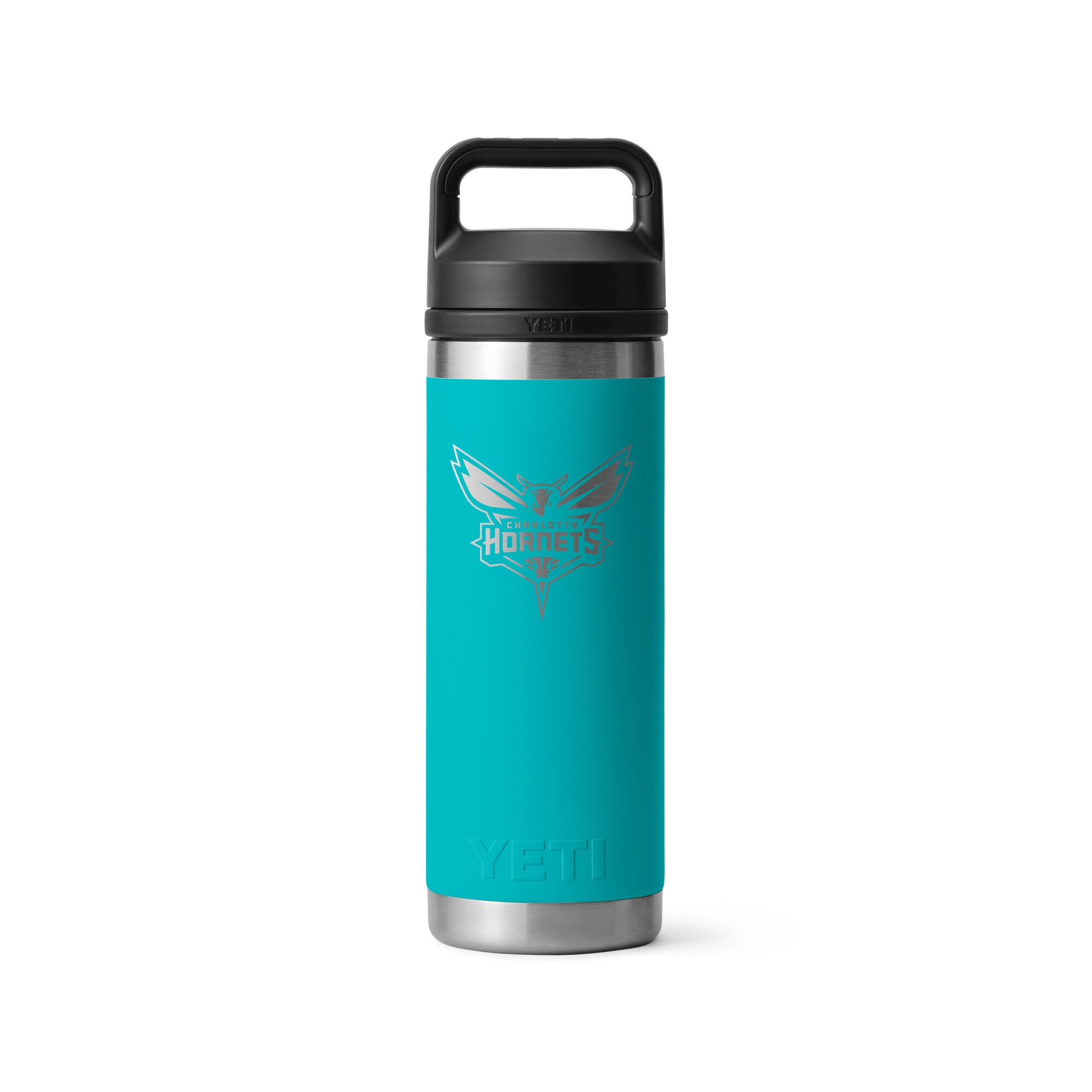 YETI White Charlotte Hornets 18oz. Rambler Chug Water Bottle