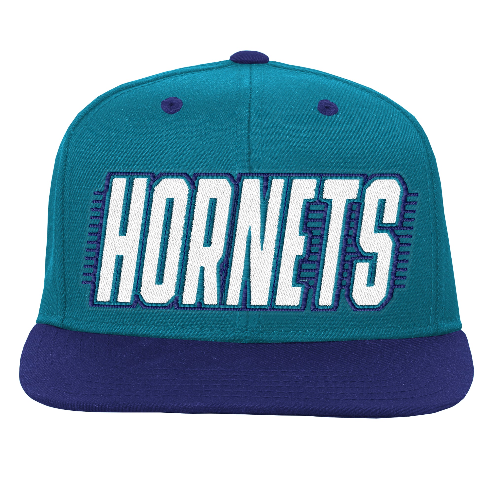Casquette snapback turquoise Charlotte Hornets pour jeunes Outerstuff