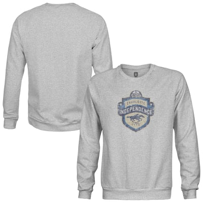 Charlotte Independence 1863FC Color Badge Pullover Sweatshirt - Heather Gray