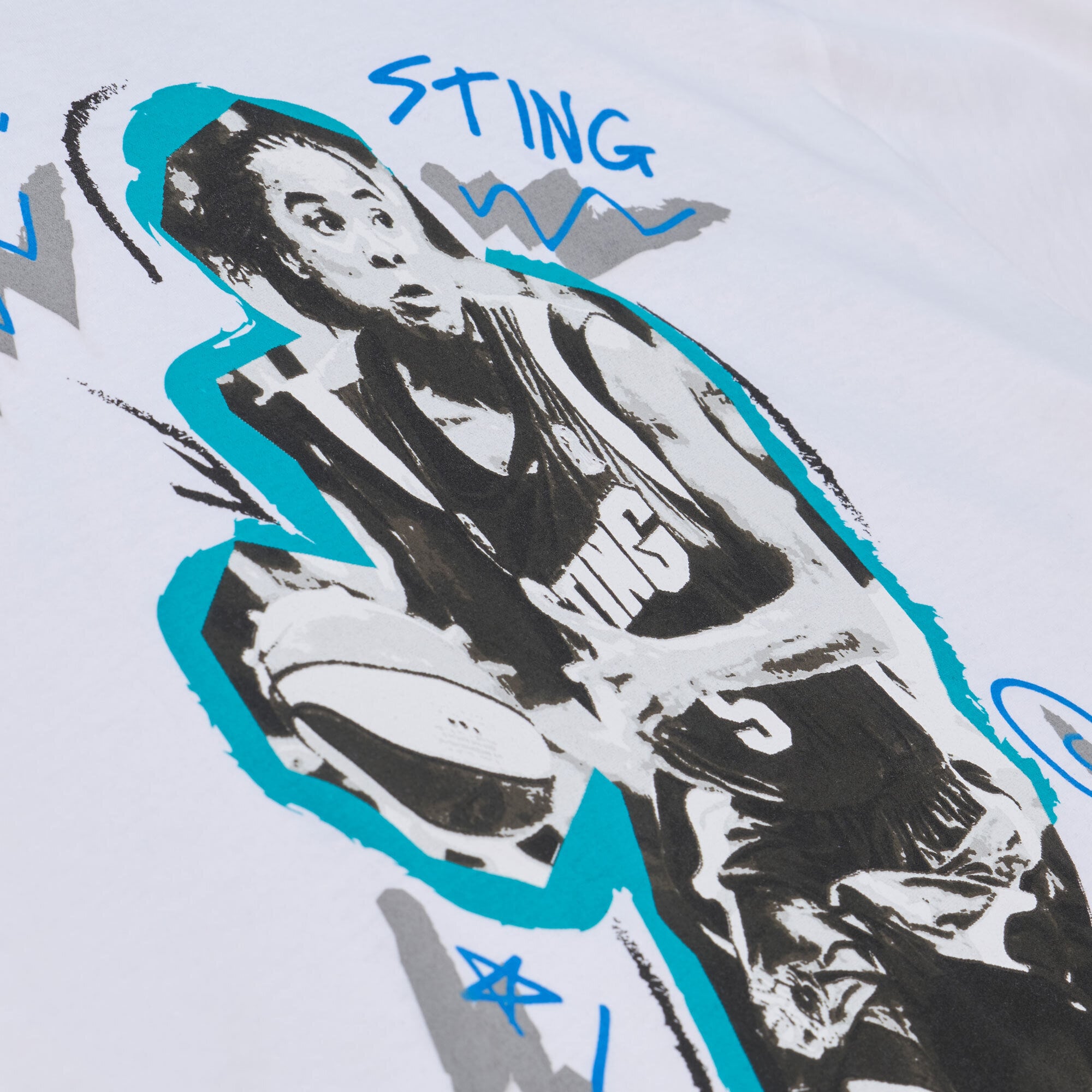 Unisex Mitchell & Ness Dawn Staley White Charlotte Sting Chalked Up T-Shirt - Court Origins