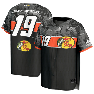  Chase Briscoe ProSphere Youth Bass Pro Shops Baseball Jersey - Black