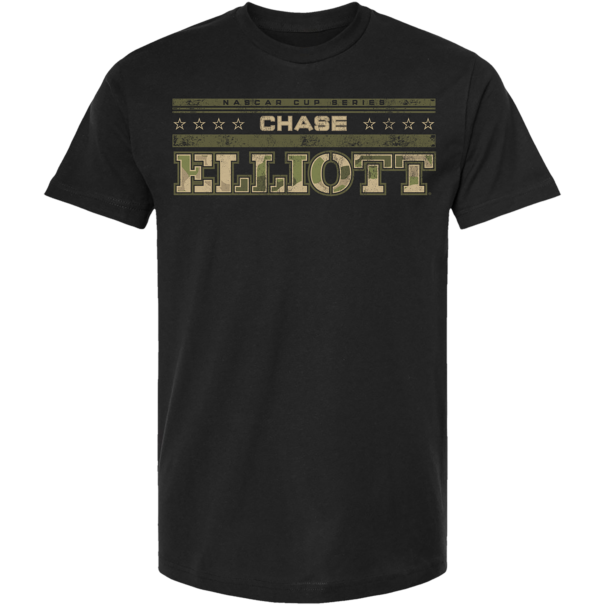 T-shirt homme Classic Ink Black Chase Elliott Camo Tri-Blend