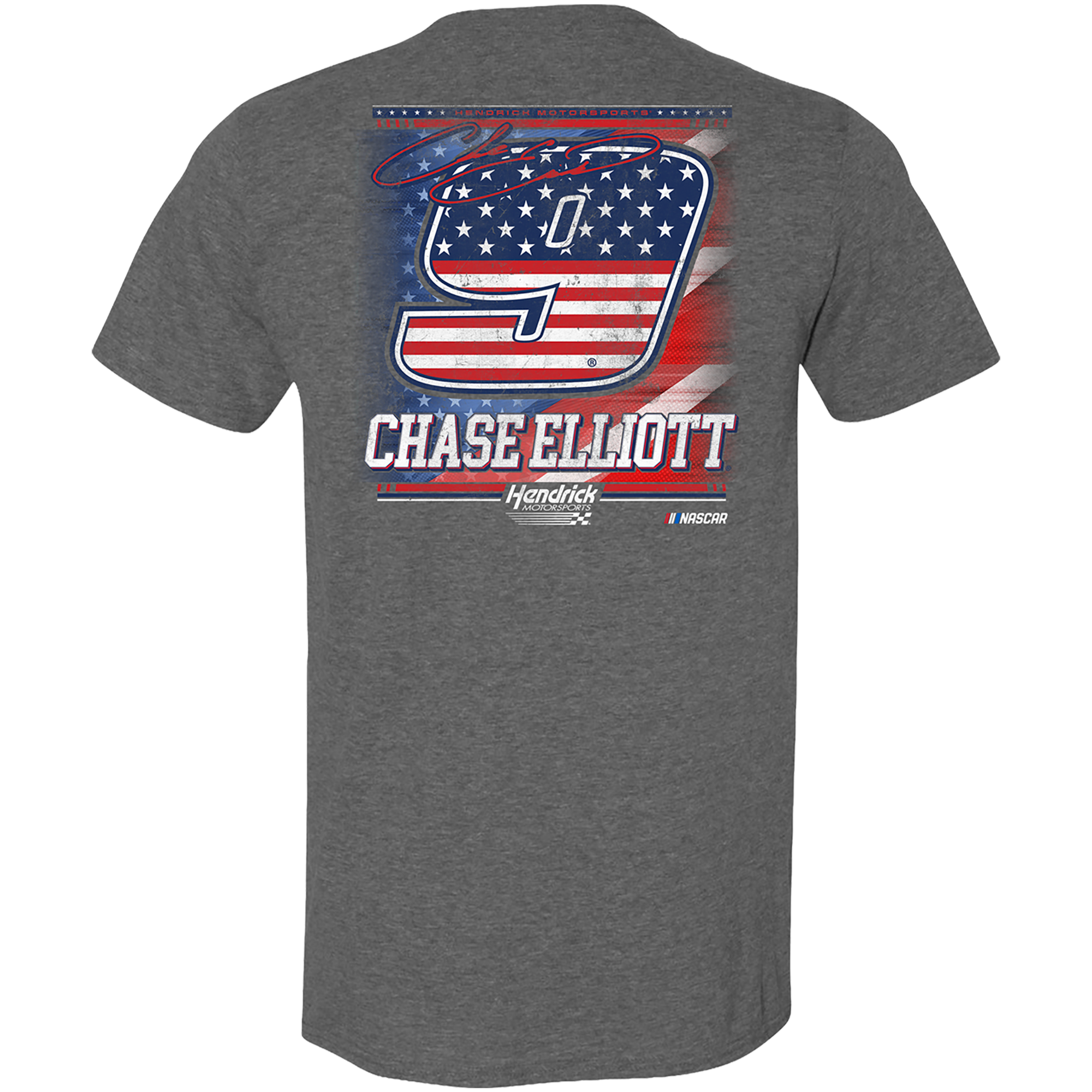 T-shirt homme Hendrick Motorsports Team Collection, gris chiné, avec nom et numéro de Chase Elliott.