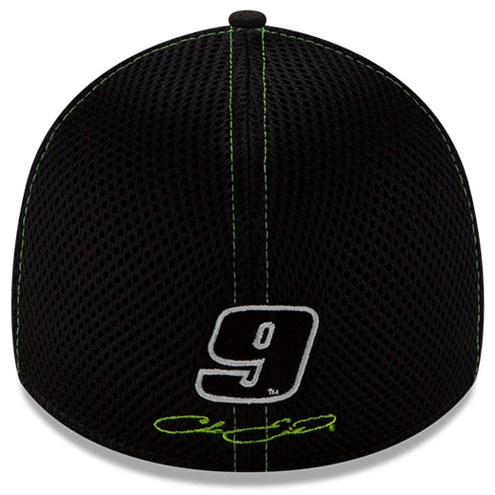 Men's New Era Black/Green Chase Elliott Mountain Dew NEO 39THIRTY