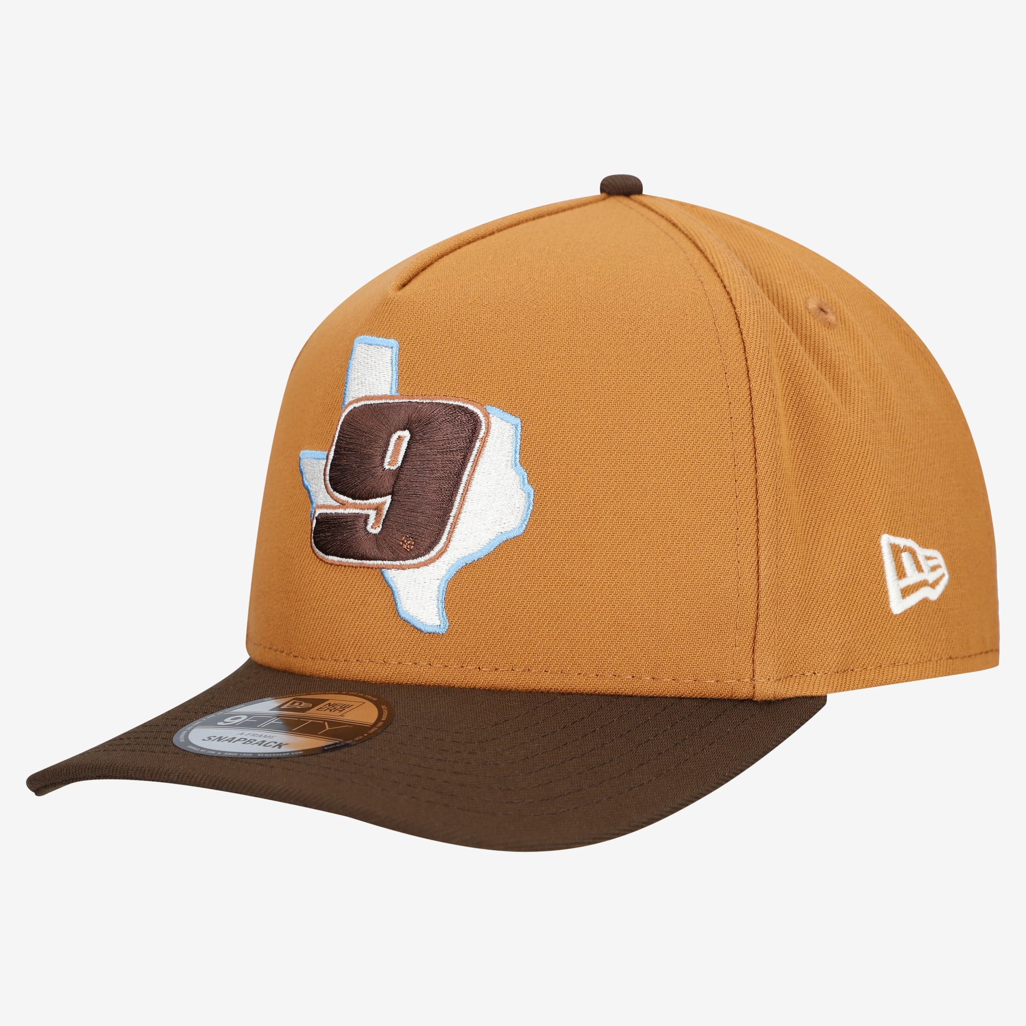 Casquette snapback New Era Chase Elliott A-Frame 9FIFTY marron pour homme