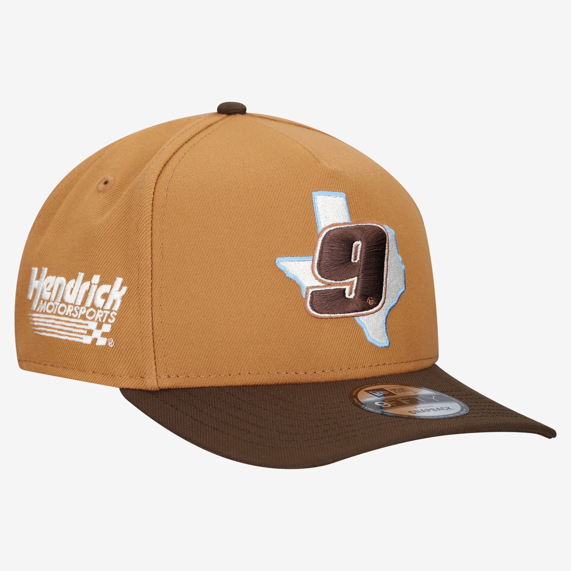 Casquette snapback New Era Chase Elliott A-Frame 9FIFTY marron pour homme