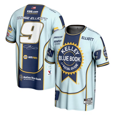 Chase Elliott ProSphere Kelley Blue Book T-Shirt - Blue
