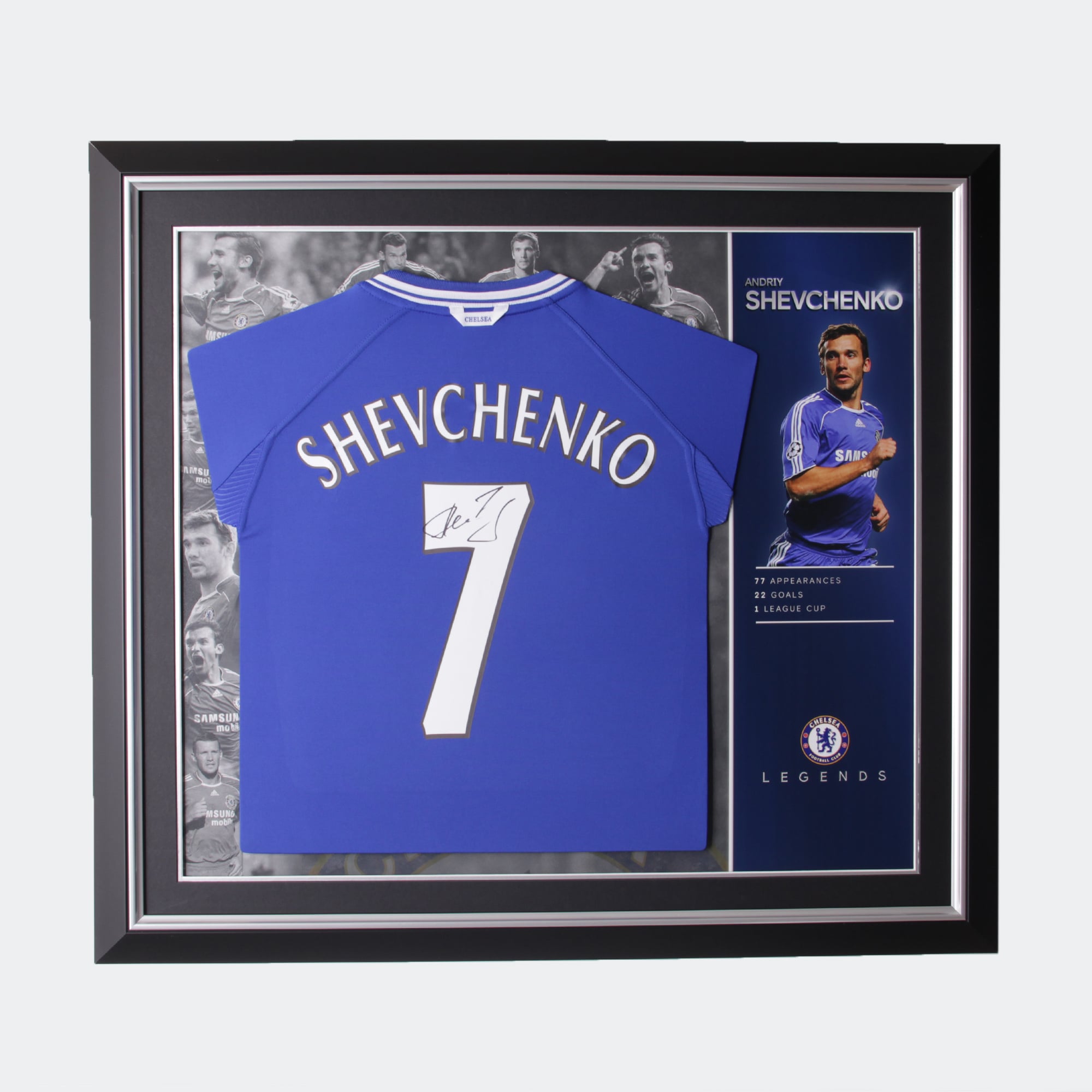 Andriy Shevchenko 2000-01 Signed Framed Shirt