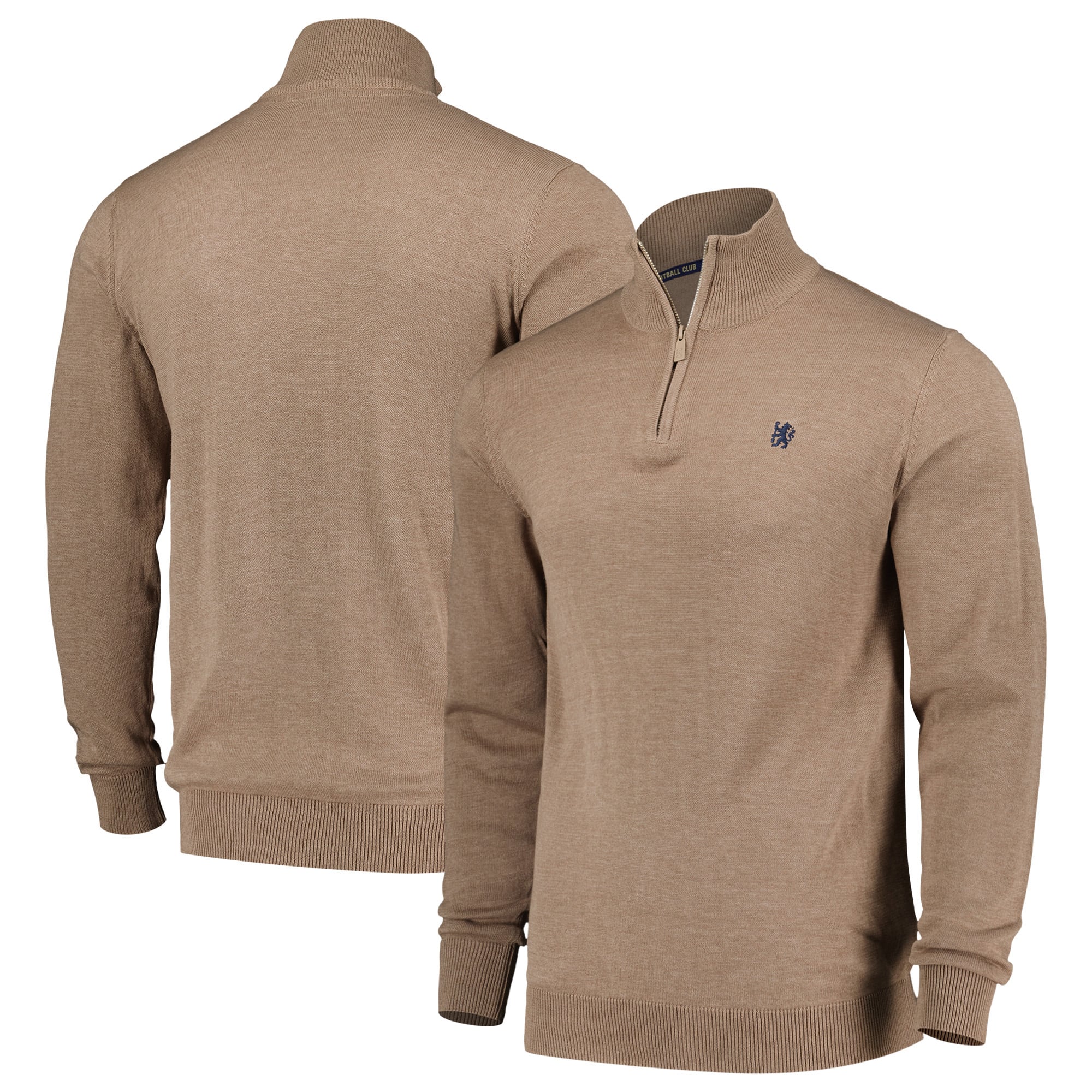 Chelsea 1/4 Zip Jumper - Fawn - Mens