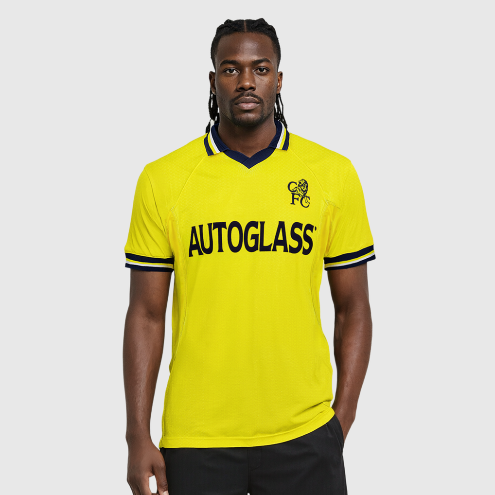 Maillot De Football Chelsea FC 1999-2000 Troisième - Umbro, Taille L, Jaune, Occasion Très Bon état