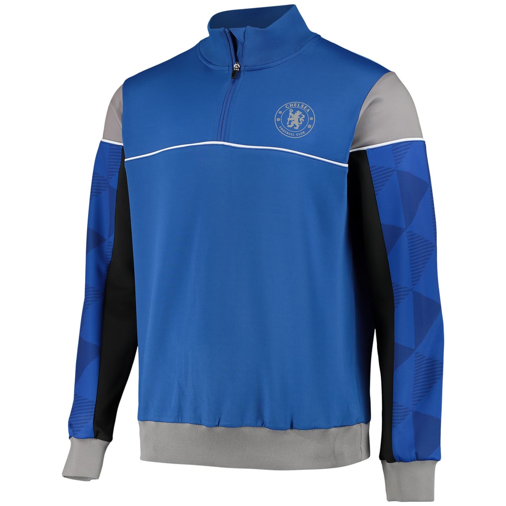 Chelsea Active 1/4 Zip Track Top - Blue/Black - Mens