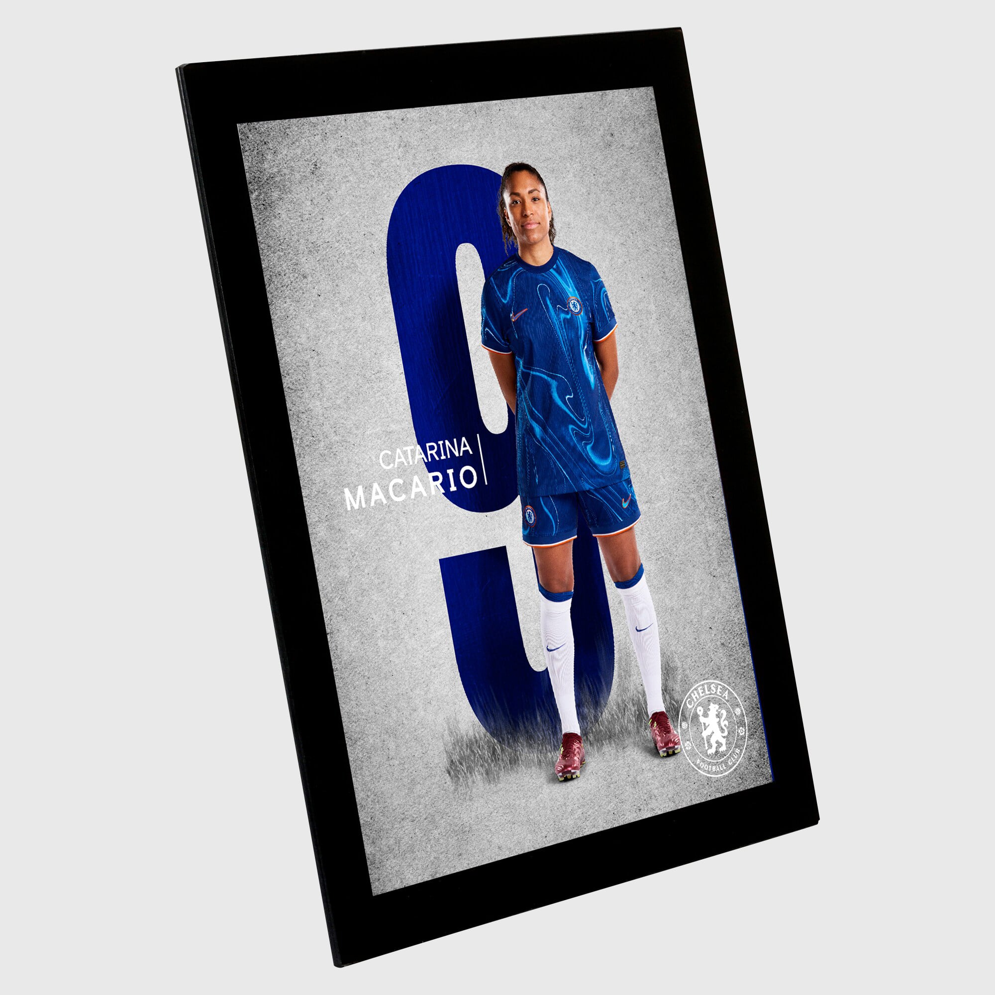 Chelsea Catarina Macario 2024-25 Print - Glass Frame - 8 x 6 Inch