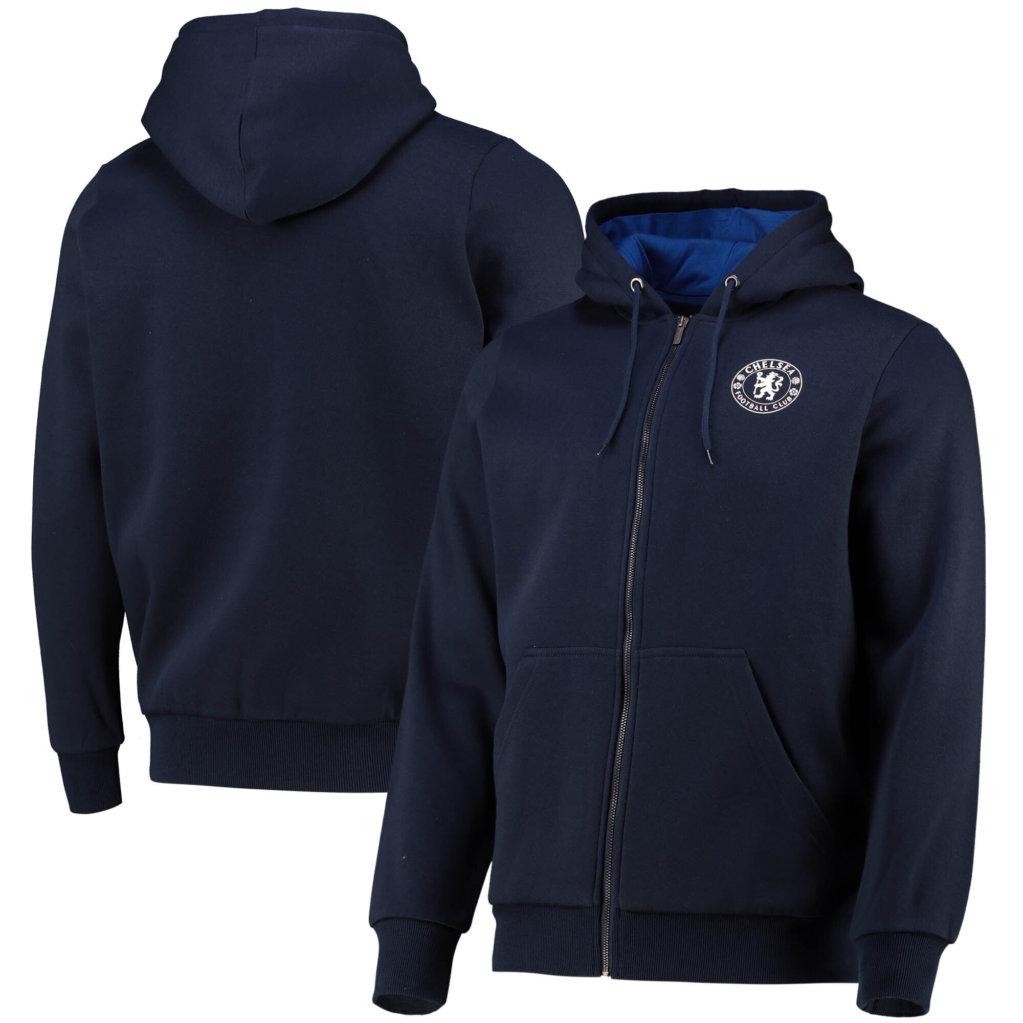 Zip Code Chelsea Chelsea Core Zip Thru Hoodie - Navy - Mens
