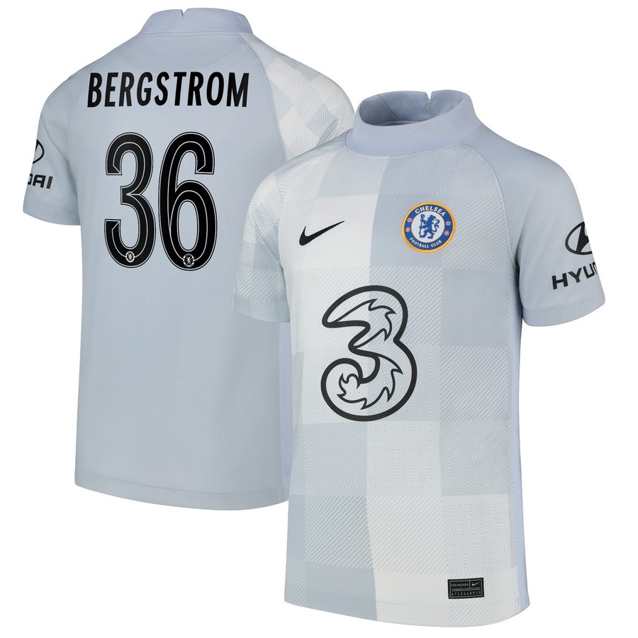チェルシー ホーム スタジアム ゴールキーパー ユニフォーム 21 22 長袖 キッズ Bergstrom 36 プリント チェルシー ホーム スタジアム ゴールキーパー ユニフォーム 21 22 長袖 キッズ Bergstrom 36 プリント