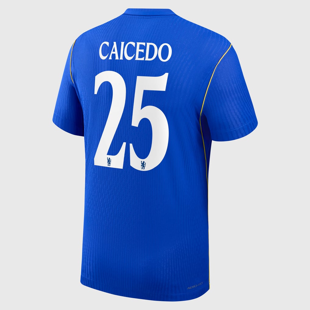 Chelsea Cup Nike Home Aero-FIT Match Shirt 2026-27 with Caicedo 25 