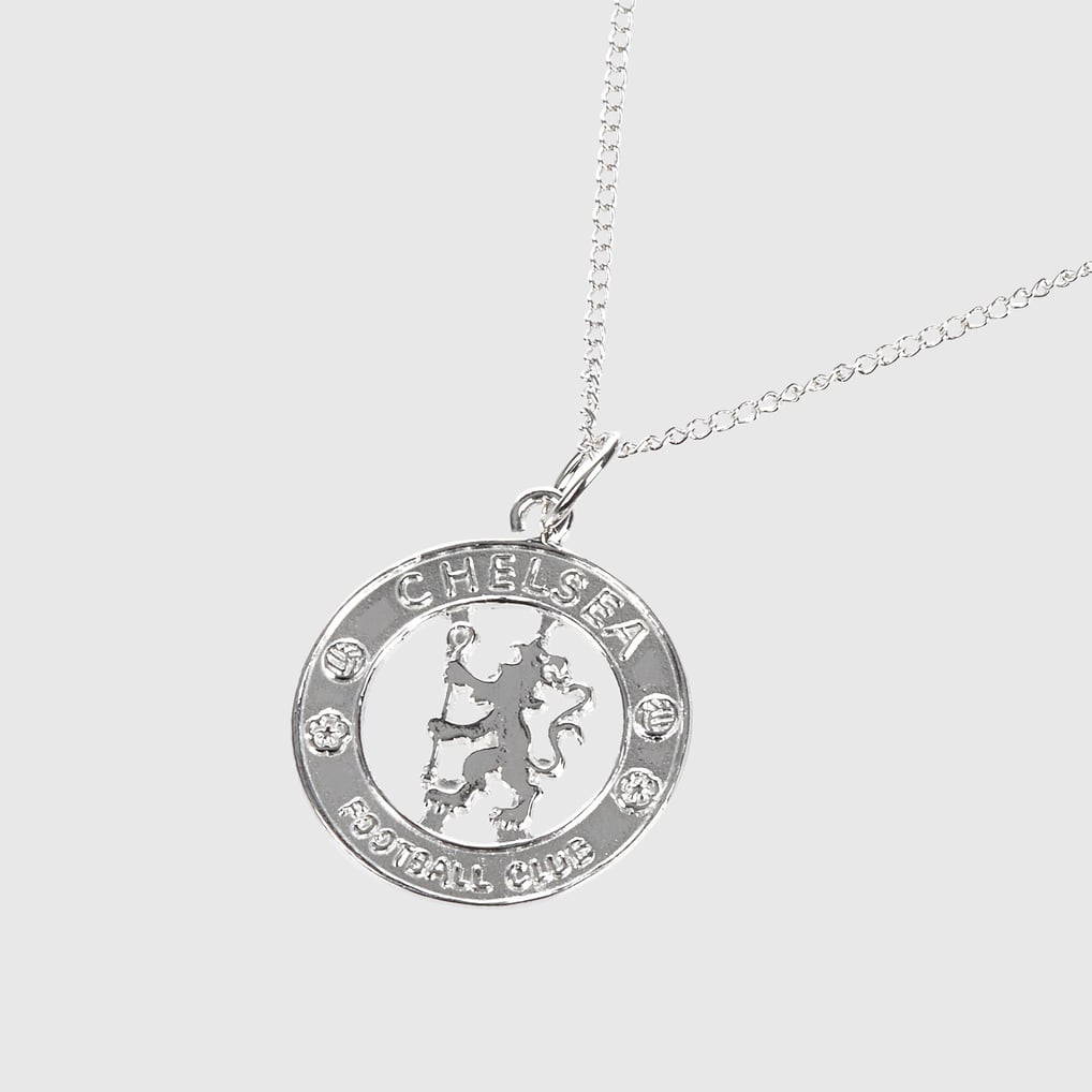 Chelsea Chain Chelsea Cut Out Crest Pendant and 50cm Chain - Sterling Silver