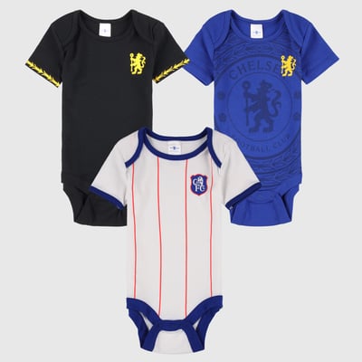 Monos de local, segunda y tercera equipación del Chelsea
