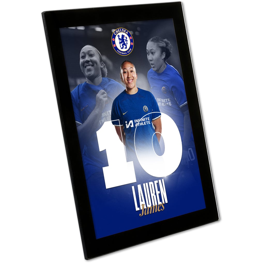 Chelsea Lauren James 2023-24 Print - Glass Frame - 8 x 6 Inch