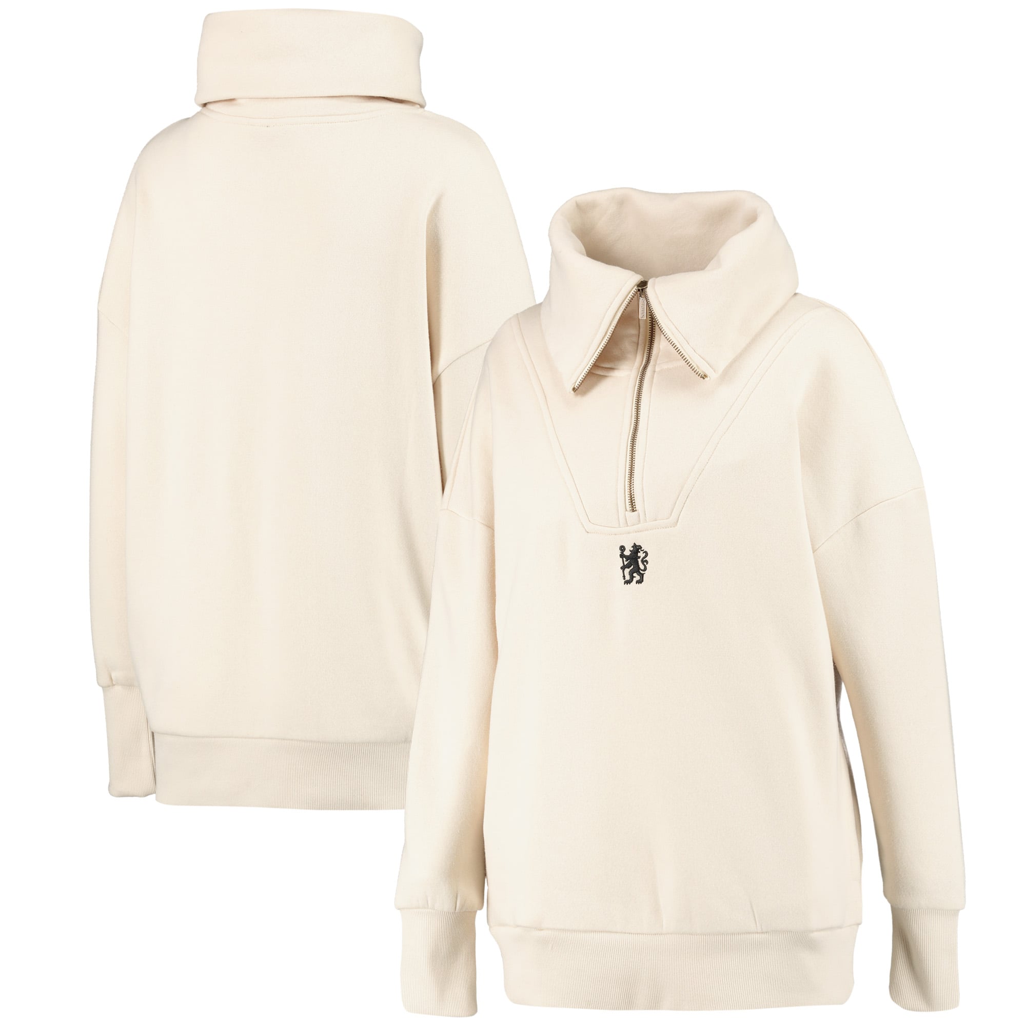 Zip Code Chelsea Chelsea Leisure 1/4 Zip Sweat - Oatmeal - Womens