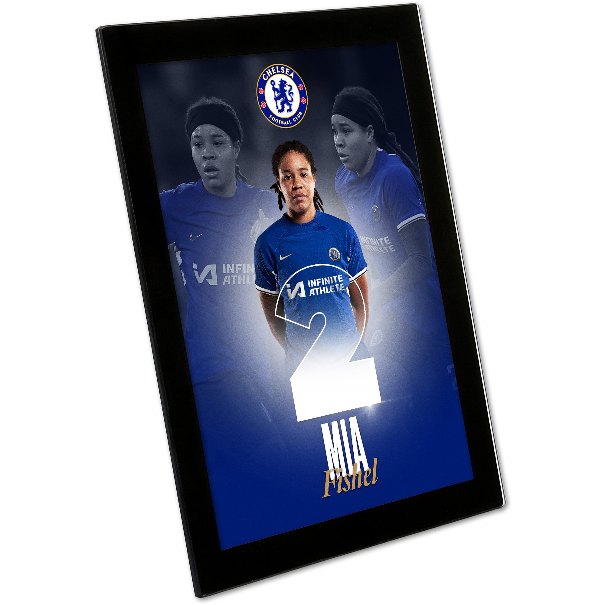 Chelsea Mia Fishel 2023-24 Print - Glass Frame - 8 x 6 Inch