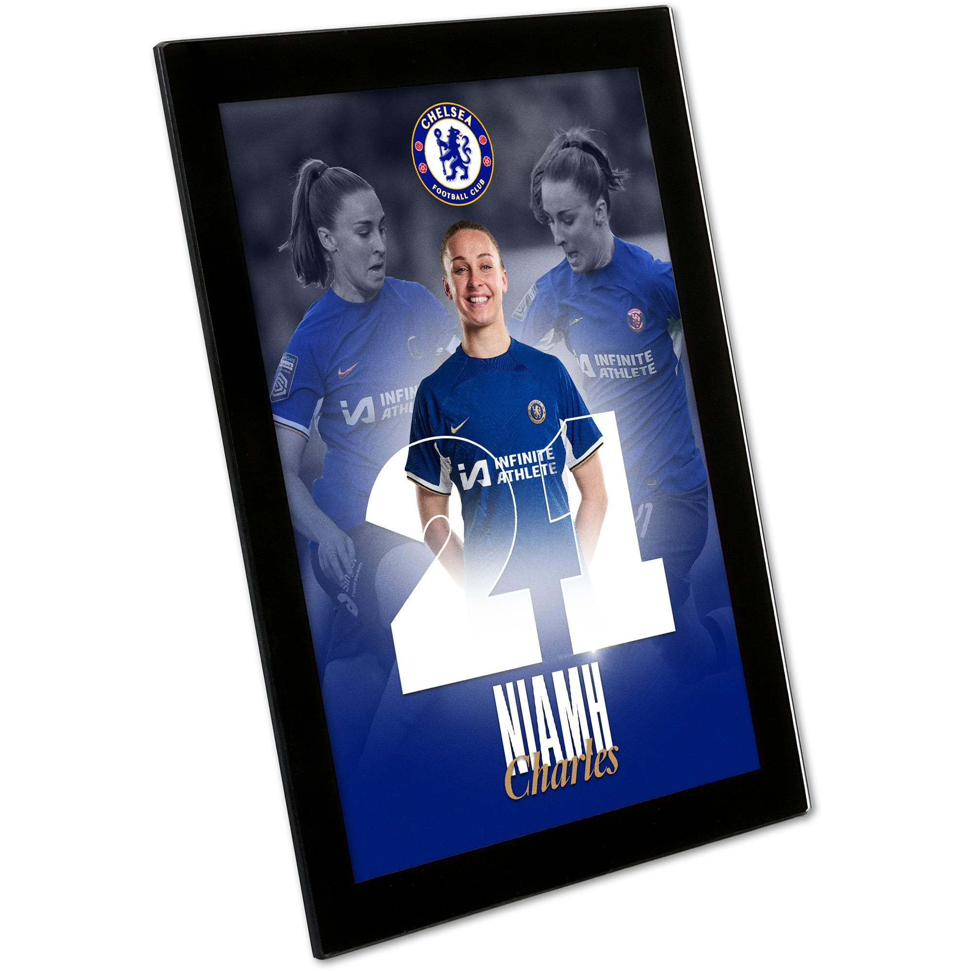 Chelsea Niamh Charles 2023-24 Print - Glass Frame - 8 x 6 Inch