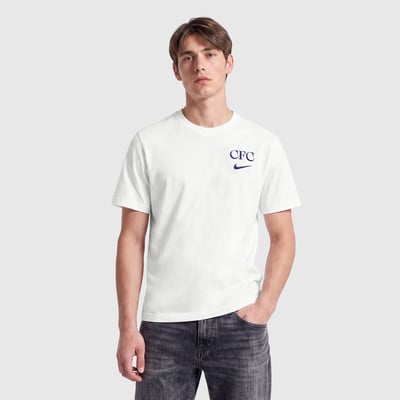 Chelsea Nike Club T-Shirt – Weiß